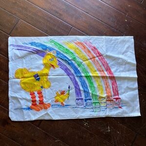 Vintage Sesame Street Big Bird pillowcase